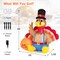 Costway 6 FT Thanksgiving Inflatable Turkey with Pumpkin Fall Harvest Decor W/Lights